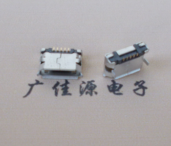 北京Micro USB卷口 B型(无柱）插板脚间距6.4普通端子