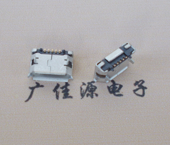 北京Micro USB 5pin接口 固定脚距6.4插板有柱卷边