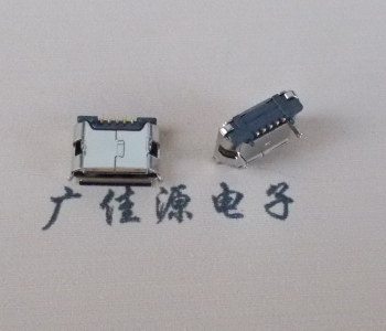 北京Micro usb连接器 鱼叉脚前插后贴无焊盘镀镍