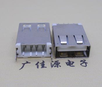 北京USB AF立式 直插 加长款17.5MM 大电流3A插座