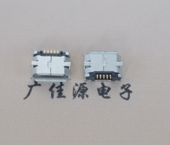 北京MICRO USB 5Pin母座 贴板封装接口 卷边镀雾锡