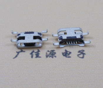 北京MICRO USB 5PIN接口 沉板1.6MM 四脚插板无导位