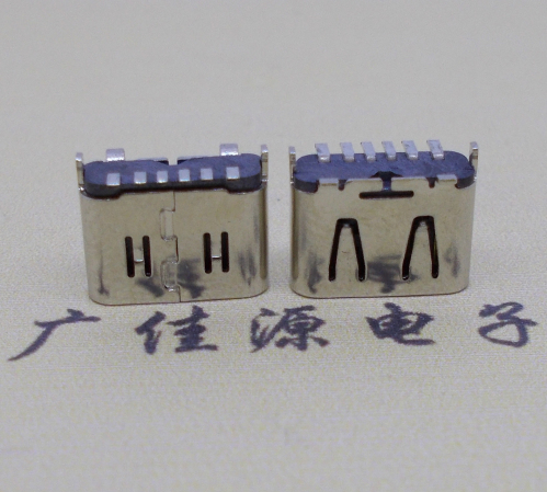 北京Type-C6P母座立贴H=6.5连接器