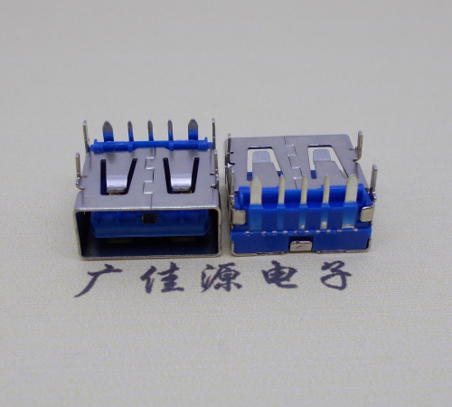 北京 USB5安大电流母座 OPPO蓝色胶芯,快速充电接口