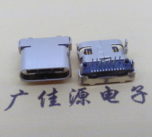 北京板上型type-c24p接口type-c母座前插后贴
