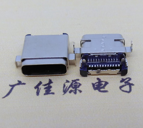 北京板上型type-c24p母座 卧式type-c母座连接器