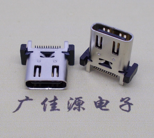 北京立式贴片带弹type c24p母座连接器