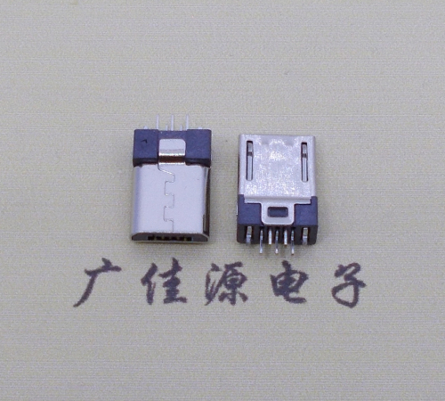 北京micro 5p短体公头夹板0.8无地脚
