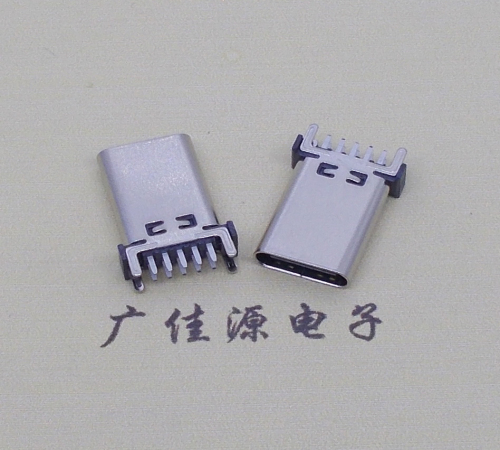 北京立式type c10p母座端子插板可过大电流充电和数据传输，高度H=13.10、13.70、15.0mm