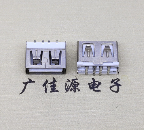 北京usbA母立贴10.0mm短体 DIP立插式连接器接口